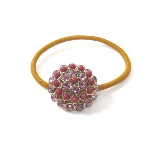 J. Crew Accessories - J. CREW ! JEWELED HAIR TIE CRYSTAL HAIR TIE